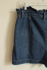 Wild Fable Medium wash Button Front Denim Shorts with Top Ruffle | 16
