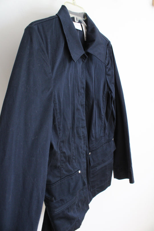 Liz Claiborne Navy Utility Jacket | M