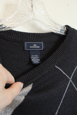 Docker's Blue and Gray Argyle Style Sweater | XL-T