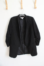 H&M Black Ruched Sleeved Blazer | 4