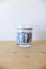 Vintage Egyptian Hieroglyphic 13oz Glass
