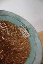 Vintage Best & Co. Straw Beaded Hat