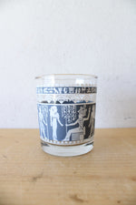 Vintage Egyptian Hieroglyphic 13oz Glass