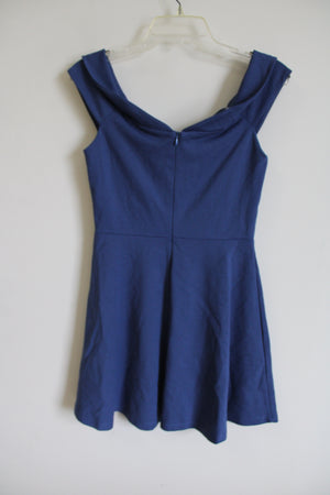 Lulus Blue Off-The-Shoulder dress | M