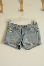Bongo Light wash Bleached Distressed Denim Shorts | 0