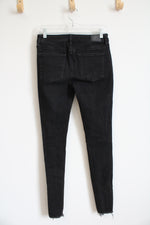 American Eagle Black Distressed Jegging Jeans | 4 Long