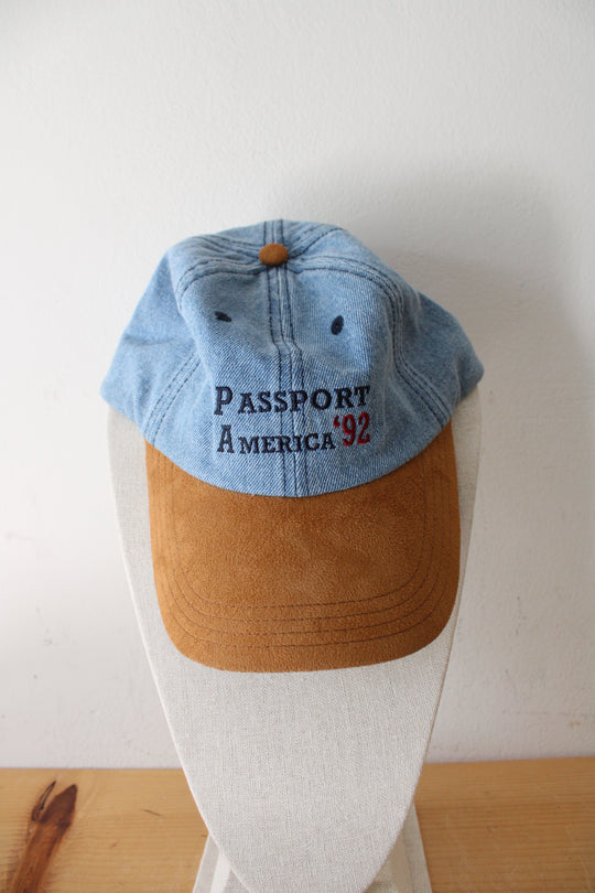 Vintage Passport America '92 Denim Hat