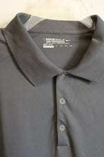 Nike Golf Tour Performance Gray LS Quarter Button Athletic Top | XXL