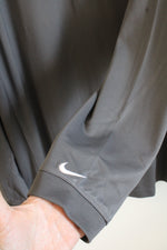 Nike Golf Tour Performance Gray LS Quarter Button Athletic Top | XXL