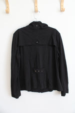 Christopher & Banks Black Knit Jacket | L