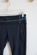 Lululemon Navy Blue Camo Waistband Leggings | M