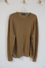 Polo RALPH LAUREN Camel Brown Crewneck Sweater | L