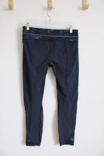 Lululemon Navy Blue Camo Waistband Leggings | M