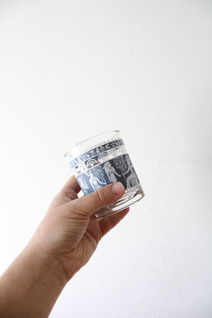 Vintage Egyptian Hieroglyphic 13oz Glass