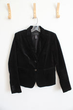 Ann Taylor Black Velvet Blazer | 6