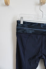 Lululemon Navy Blue Camo Waistband Leggings | M