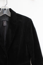 Ann Taylor Black Velvet Blazer | 6
