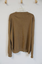 Polo RALPH LAUREN Camel Brown Crewneck Sweater | L