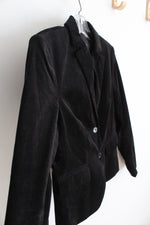 Ann Taylor Black Velvet Blazer | 6