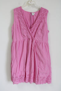 J.Crew Pink Eyelet Cotton Dress | 20