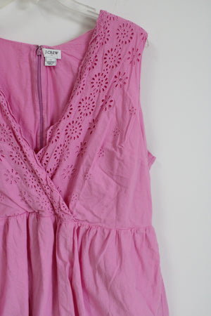 J.Crew Pink Eyelet Cotton Dress | 20