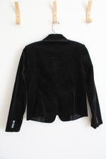 Ann Taylor Black Velvet Blazer | 6
