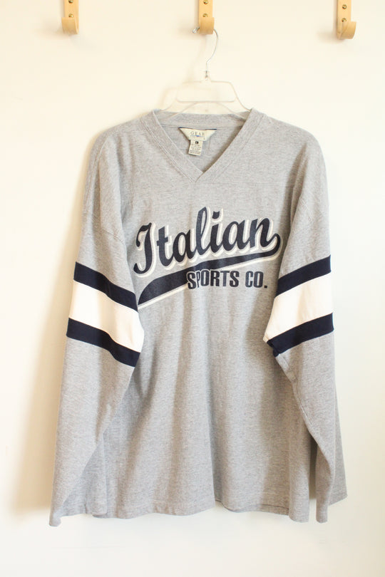Gear for Sports Italian LS V-Neck Varsity Shirt | L