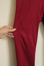 Reebok Maroon Capri Leggings | M