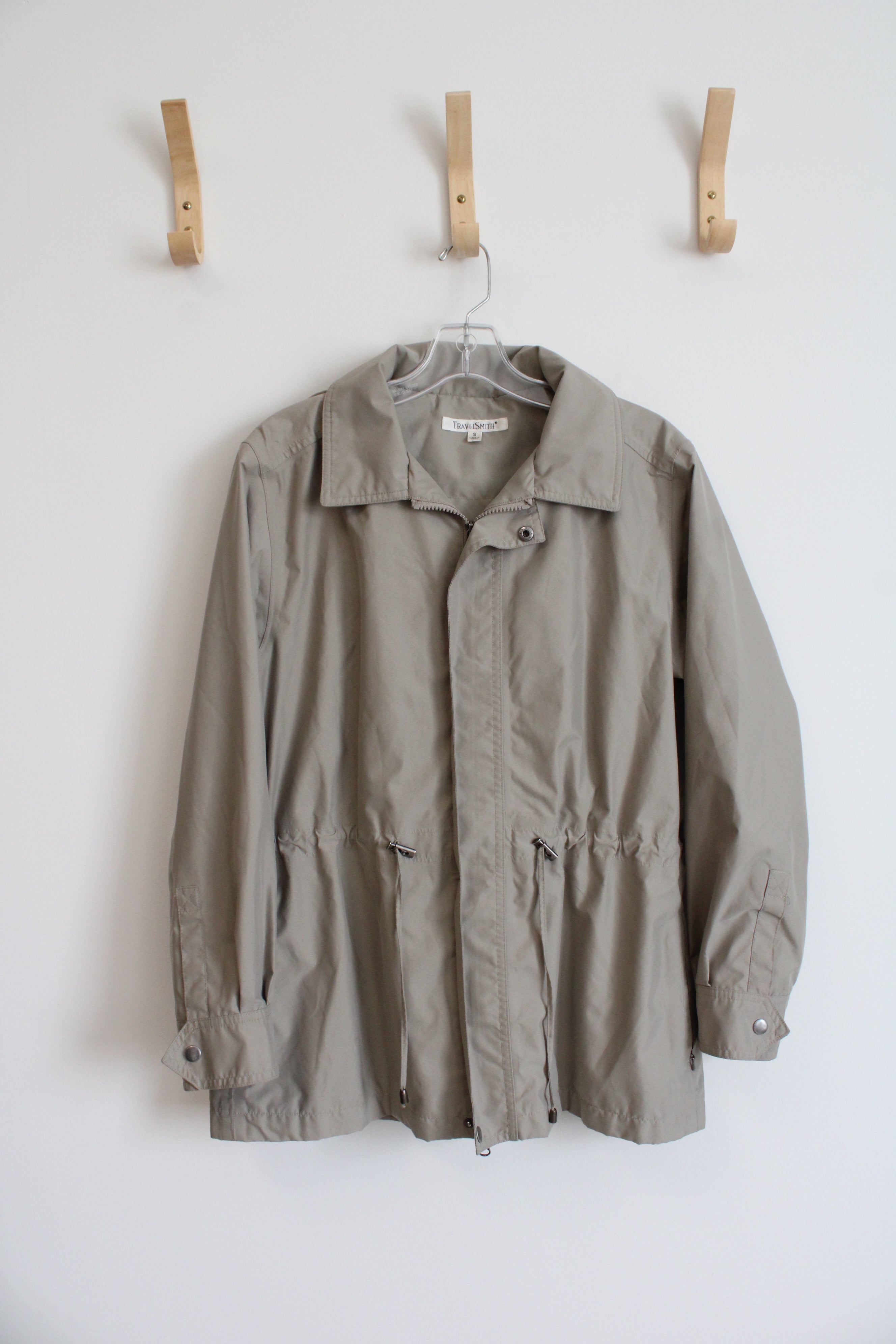 Travelsmith Tan Hooded Jacket | S