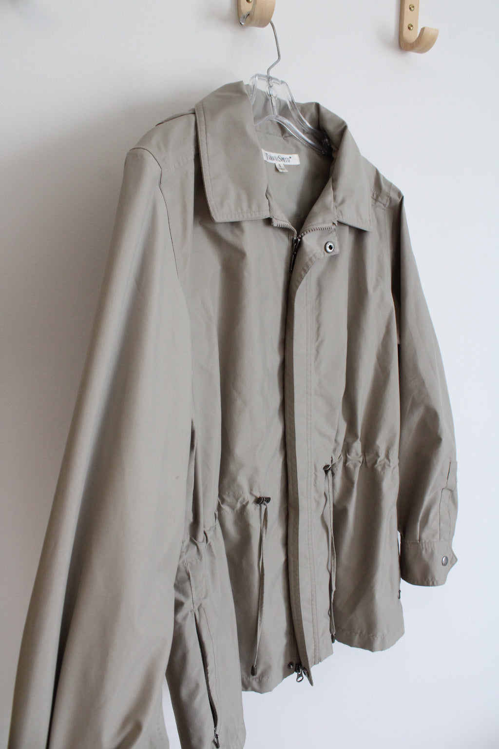 Travelsmith Tan Hooded Jacket | S