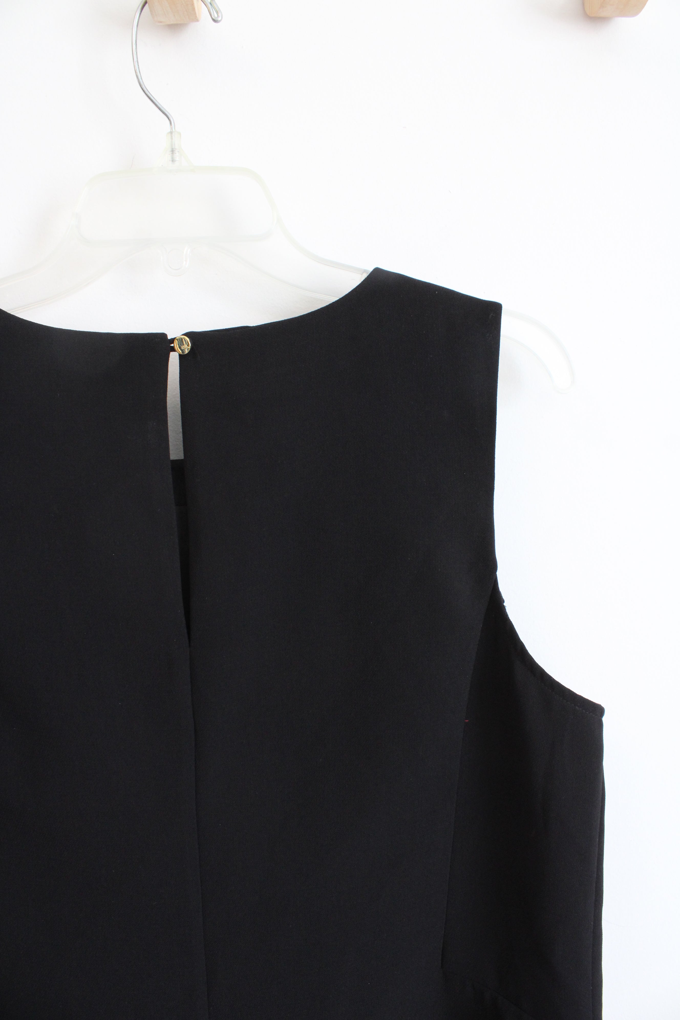 NEW Cynthia Rowley Embellished Black Sleeveless Top | L