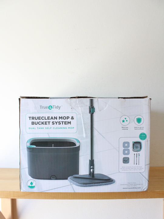 True & Tidy TrueClean Dual Tank Self Cleaning Mop & Bucket System