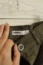 Sonoma Army Green Cuffed Bermuda Shorts | 6