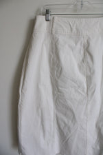 Worthington White Button Down Skirt | 16