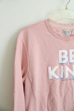 Life Is Good Pink Be Kind Crewneck Sweatshirt | XL