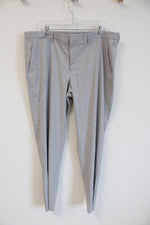 Express Light Gray Stretch Extra Slim Trousers | 38X34