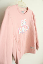 Life Is Good Pink Be Kind Crewneck Sweatshirt | XL