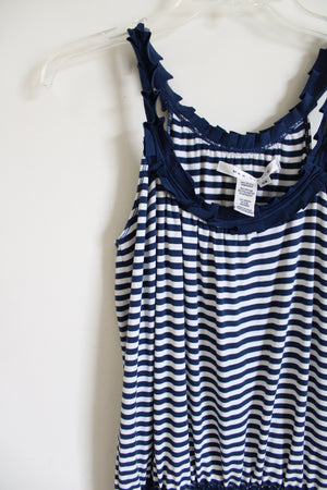 Max Studio Blue Striped Dress | XS