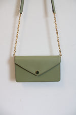 Michael Kors Jet Set Travel Green Gold Chain Crossbody Bag