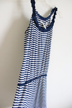 Max Studio Blue Striped Dress | XS