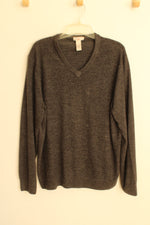 Dockers Dark Gray Dockers V-neck LS Sweater | XL