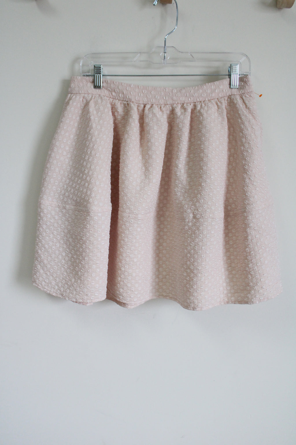 Express Pink Dotted Textured Skirt | 10