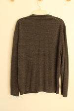 Dockers Dark Gray Dockers V-neck LS Sweater | XL