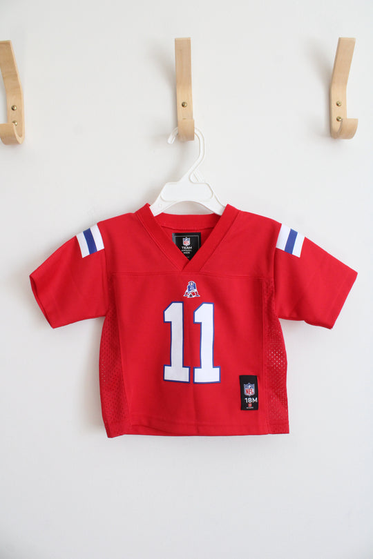 NFL #11 Edelman Red Jersey | 18 MO