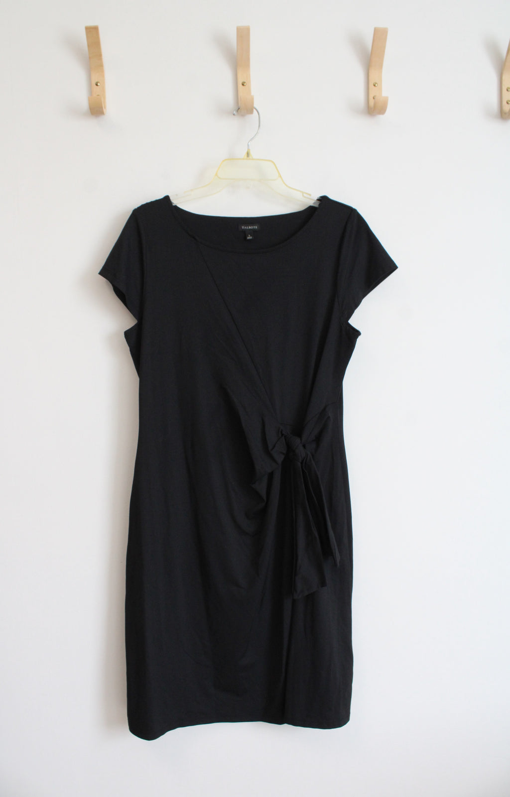 Talbots Black Tied Knot Dress | L
