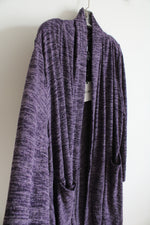 NEW Agnes & Dora Purple Heathered Cardigan | XL
