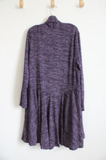 NEW Agnes & Dora Purple Heathered Cardigan | XL