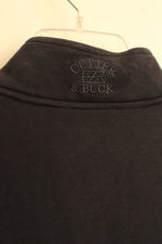Cutter & Buck Pima Cotton Navy Blue Ribbed Zipper Light Jacket | 3XL