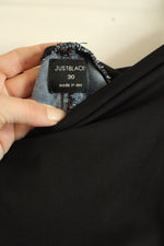 Just Black Maternity Medium wash Distressed Denim Shorts | 10