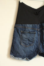 Just Black Maternity Medium wash Distressed Denim Shorts | 10